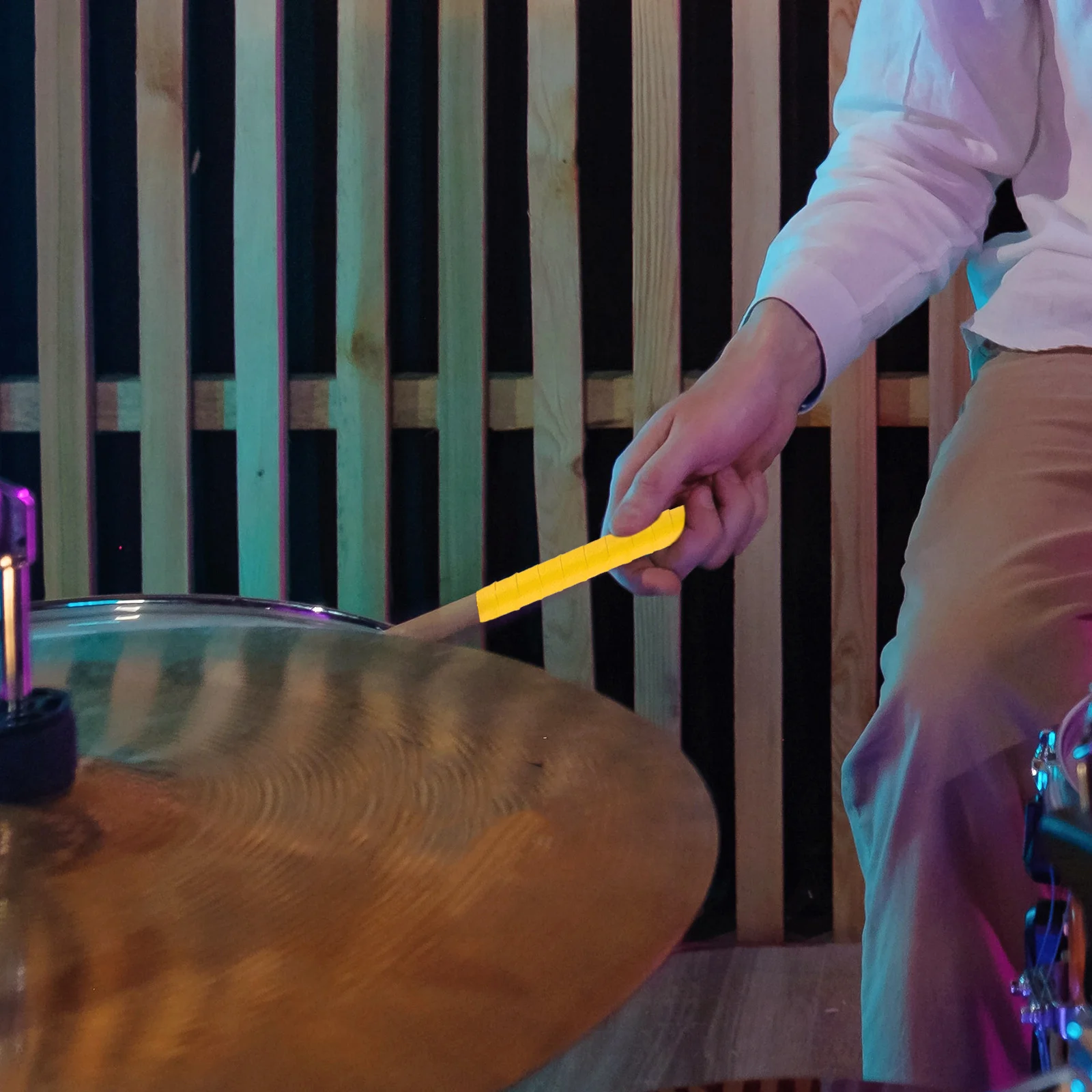 

2Pcs Professional Drum Stick Non-Slip Sweat Tape Anti-Slip Bands Practical Drum Stick Wraps Accessories Drumstick Non-Slip Tapes