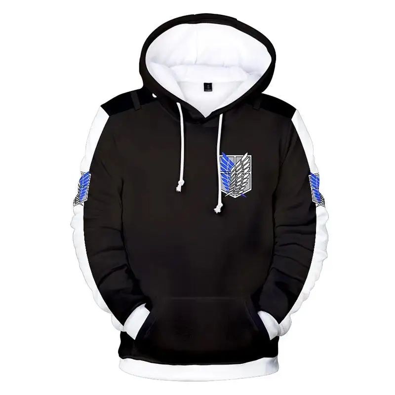 Attack on Titan Cartoon Anime 3d Hoodies Pullover Cosplay Costume Fashion Men Women Hoodie Tops Long Sleeve 3D Hooded Sweatshirt