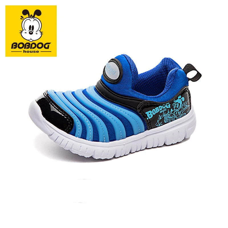 BOBDOG Caterpillar Children\'s Shoes Spring and Summer 2022 New Baby Sports Shoes Soft Bottom Toddler Shoes