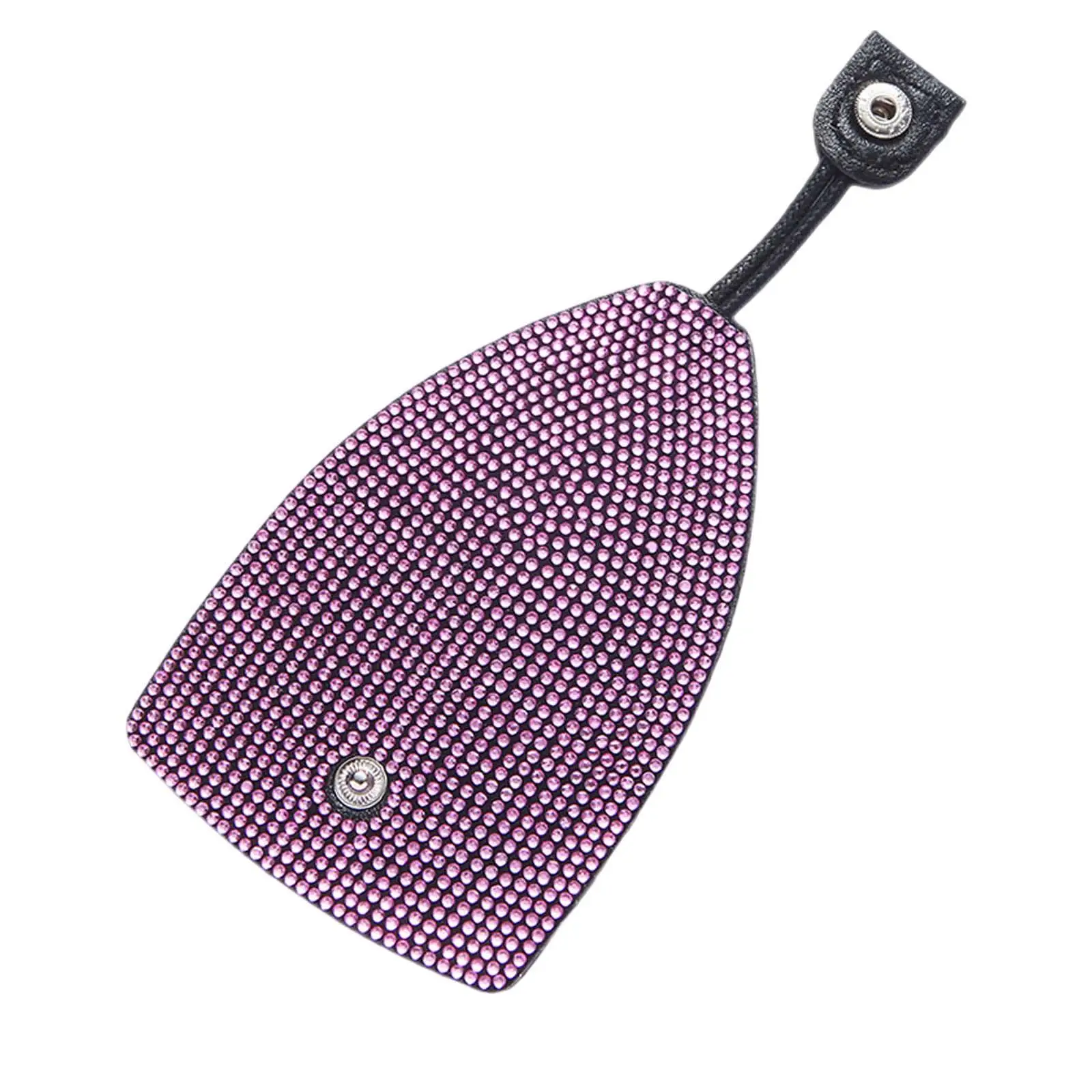 Rhinestone Car Key Holder Universal PU Leather Bling Car Key Fob Case Keychain Case Holder Car Key Bag for Women 10.8cmx7.8cm