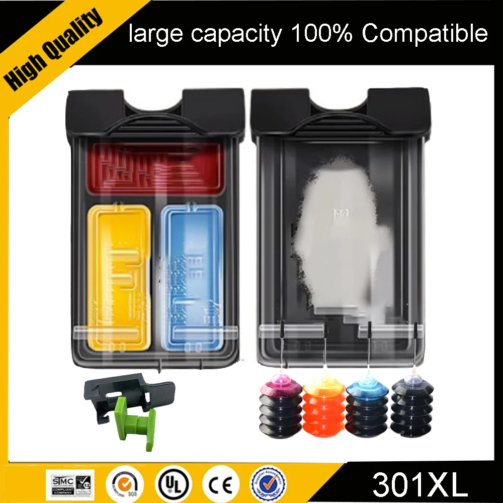 For HP301 XL 301XL Ink Cartridge Replacement For HP 301 Compatible Deskjet 1010 1510 2540 2050 3050 4500 4630 5530 Printer