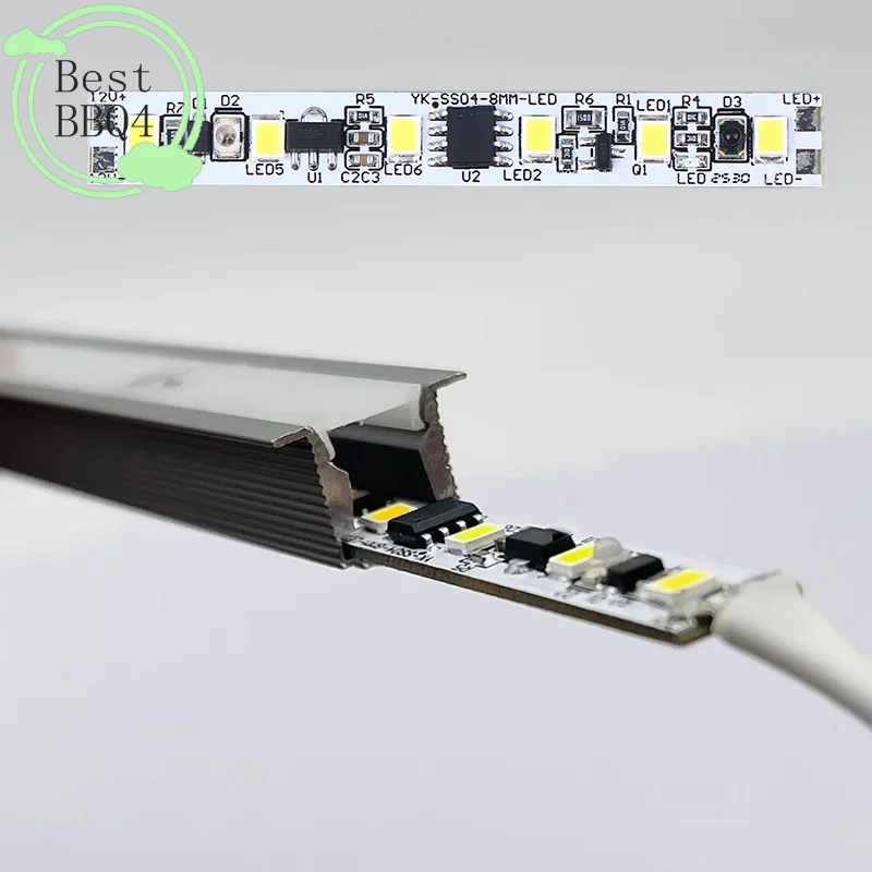 (BBQ4)12V No Dark Zone Sweep Sensor Hand Switch Hand Wave Scan IR Sensor Switch ON/OFF DIY LED Closet Cabinet Light/Wardrobe