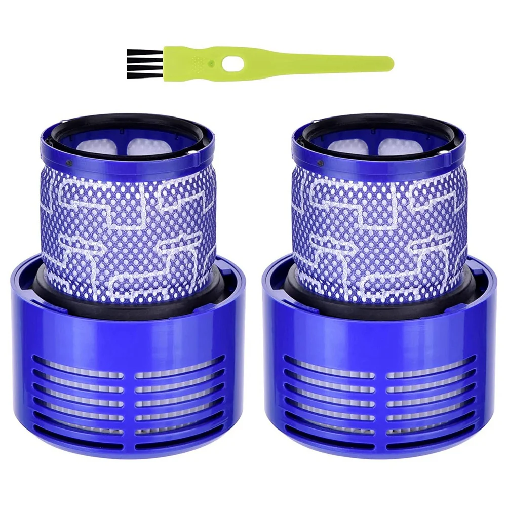 2 Pack V10 Filter Replacement for Cordless Vacuum Vacuum Filters Replacement Parts Compare to Part 969082-01