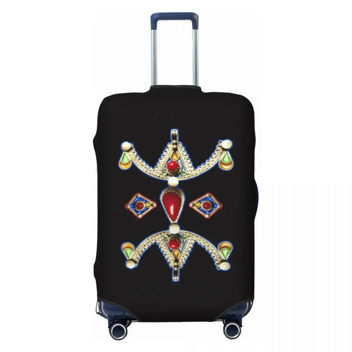 

Custom Z Imazighen Kabyle Jewelry Luggage Cover Funny Amazigh Berber Ethnic Suitcase Protector Covers Suit For 18-32 inch