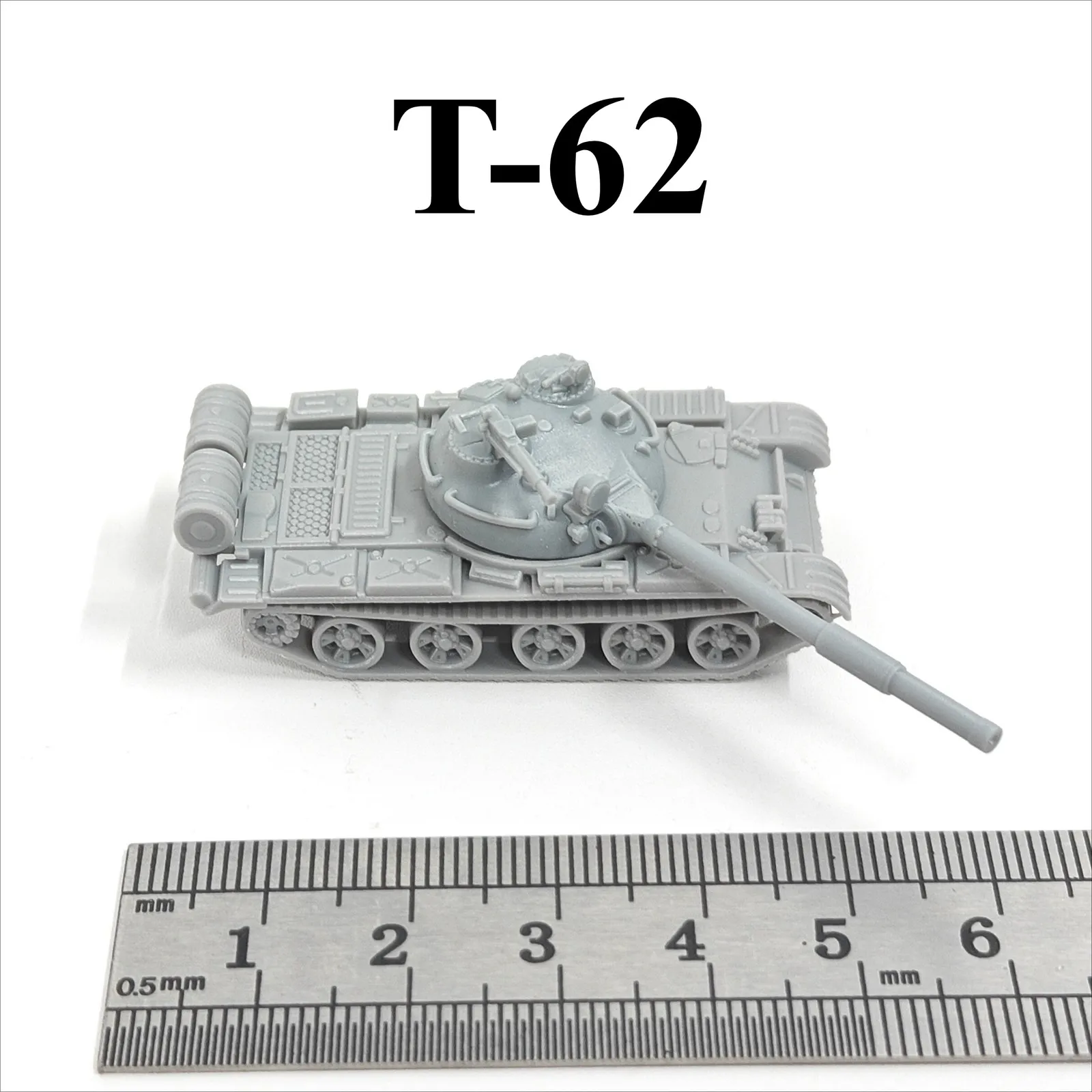 

Советский основной боевой танк Т-62, 3D-печать, масштаб 1/144, миниатюрная модель танка, из смолы, под покраску