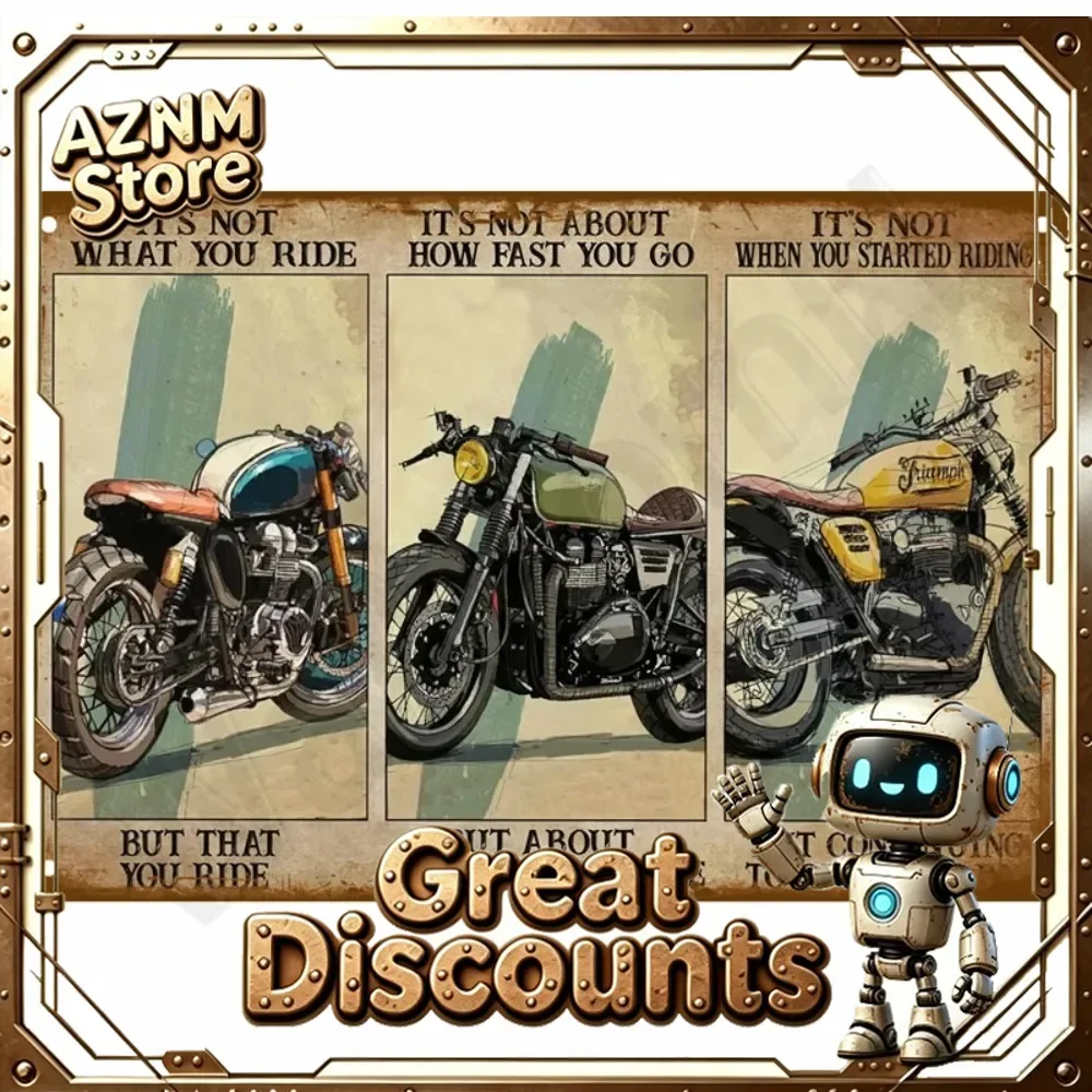 Retro Metal Tin Sign Vintage Wall Art for Men Bedroom Aesthetic Home Decor Metal Plate Poster