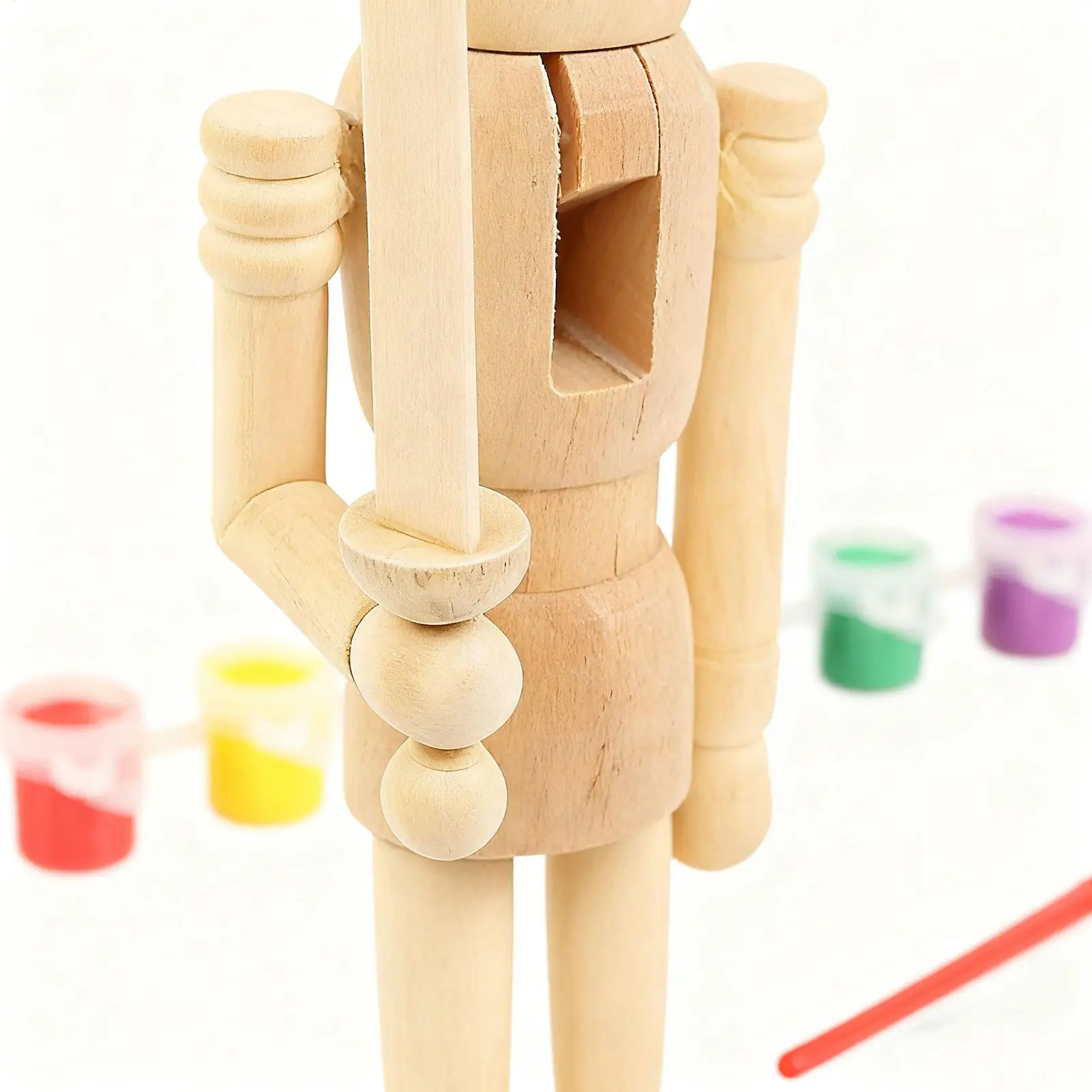 

Unfinished Nutcracker 7 Inch Wood Nutcracker Christmas Decoration Desk Decoration Figure For Kids Teens Adults Craft Enthusiasts