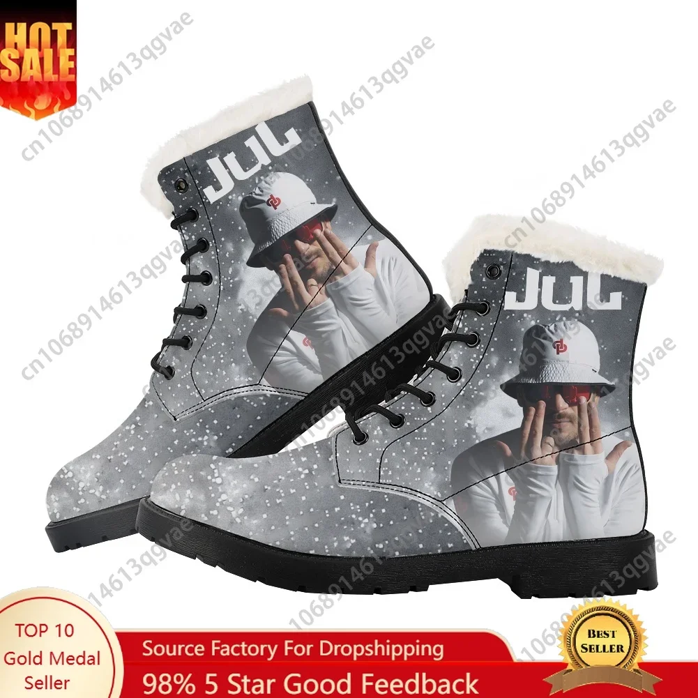 

Rapper JUL C'est Pas Des Lol Plush Boots Mens Womens Teenager Shoes Casual Boot Light High Quality Couple Customize Made Shoe