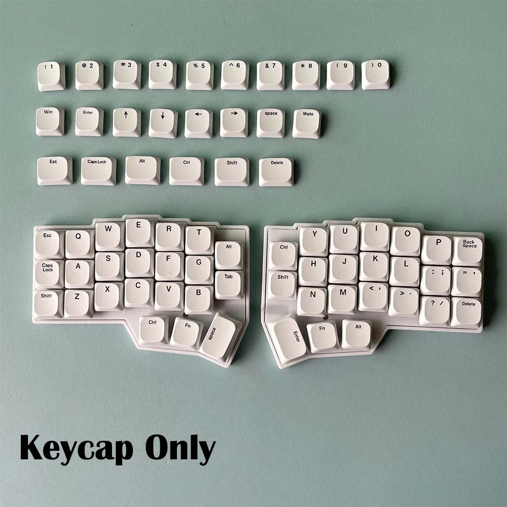 غطاء مفاتيح MX رفيع للغاية من مادة PBT صبغ فرعي 70 مفتاحًا مخصصًا لوحة مفاتيح متماثلة صغيرة مقسمة من Choc Corne Sofle VELVE #2