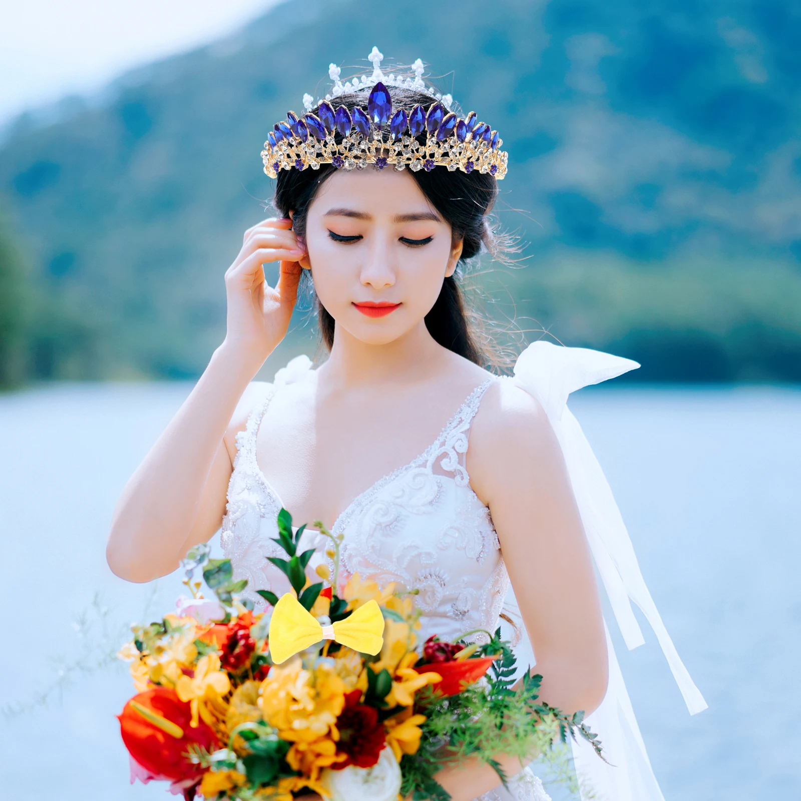 

Wedding For Bride Rhinestone Headband Alloy Sparkling Women Party Birthday Decoration Headpiece Accessories