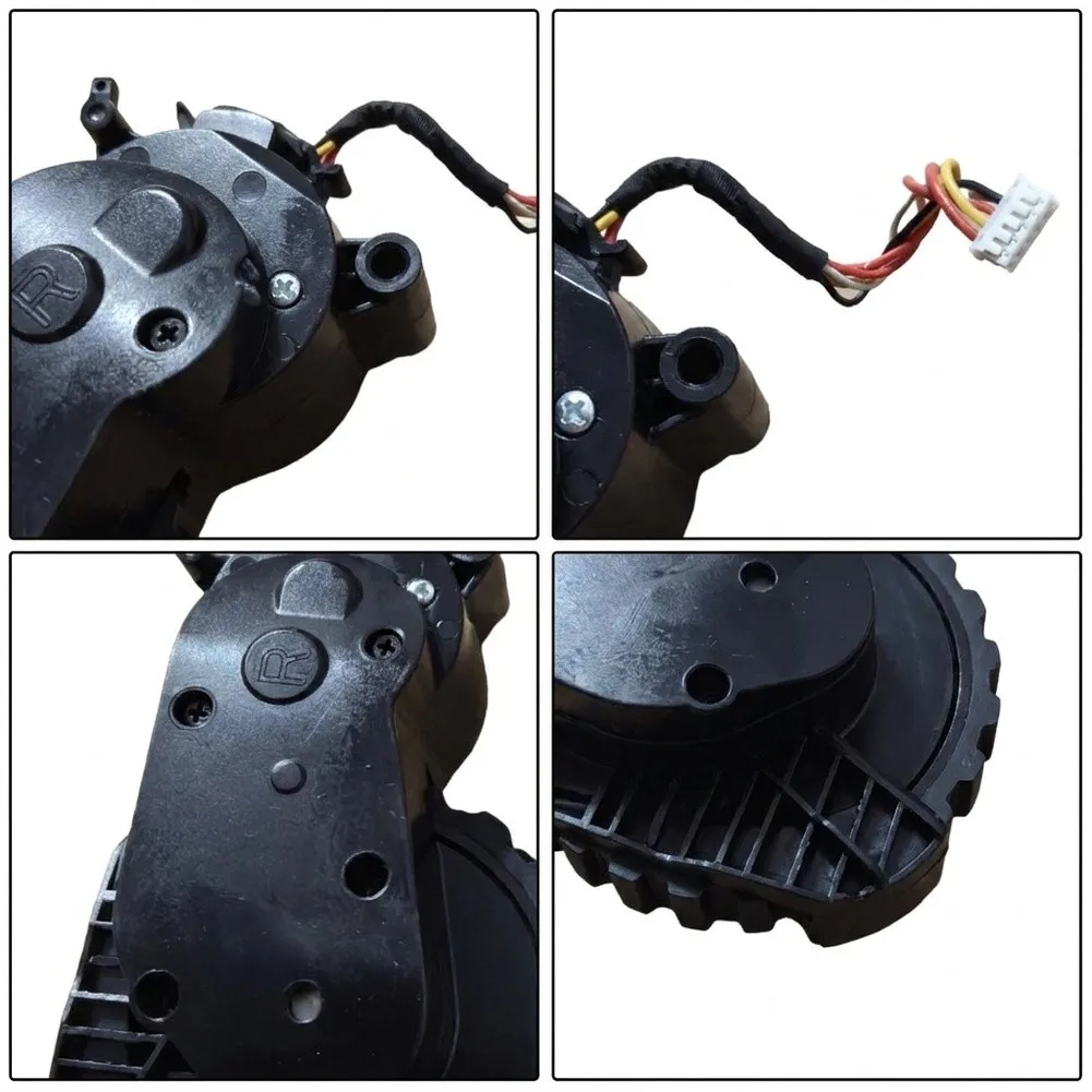 Black Robot Vacuum Wheels Robot Vacuum Cleaner Accessories Vacuum Cleaner Tires Wide Coverage Cleaning Robust Material Build