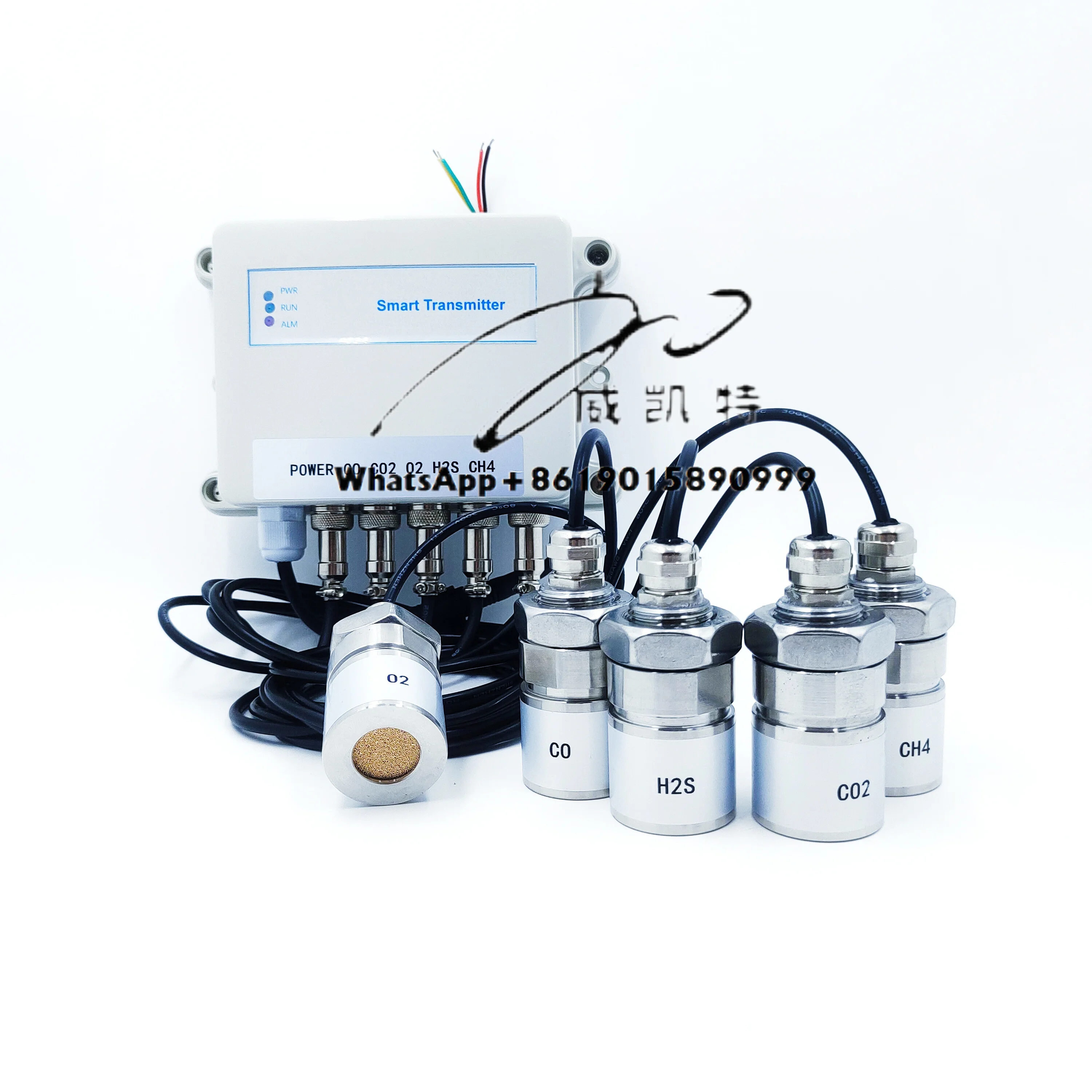 CE LORA LORAWAN GPRS 4G WIFI RAS485 Modul Detektor Gas Baja Tahan Karat Terpasang Di Dinding Nh3