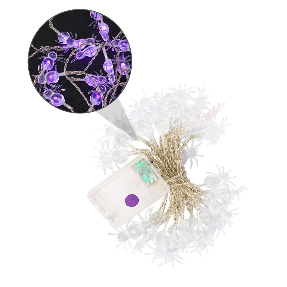 3 Meter 30LED Halloween Spider LED String Light Decorative Lamp String for Outdoor Garden Holiday Party Halloween Lights