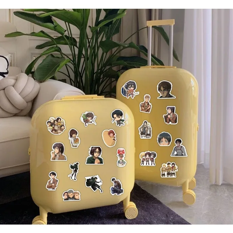 60Pcs Attack on Titan Anime Stickers Cute Aesthetic Waterproof Decals DIY Decor for Laptop Phone Case iPad Luggage Water Bottle view 6
