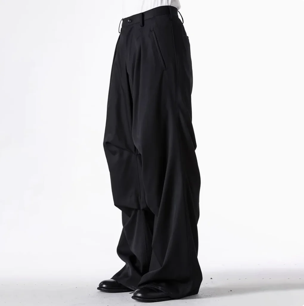 YOJI OOAK design original feminino prisioneiro Kaji Yaiko estampa retrato padrão casual calças largas homem