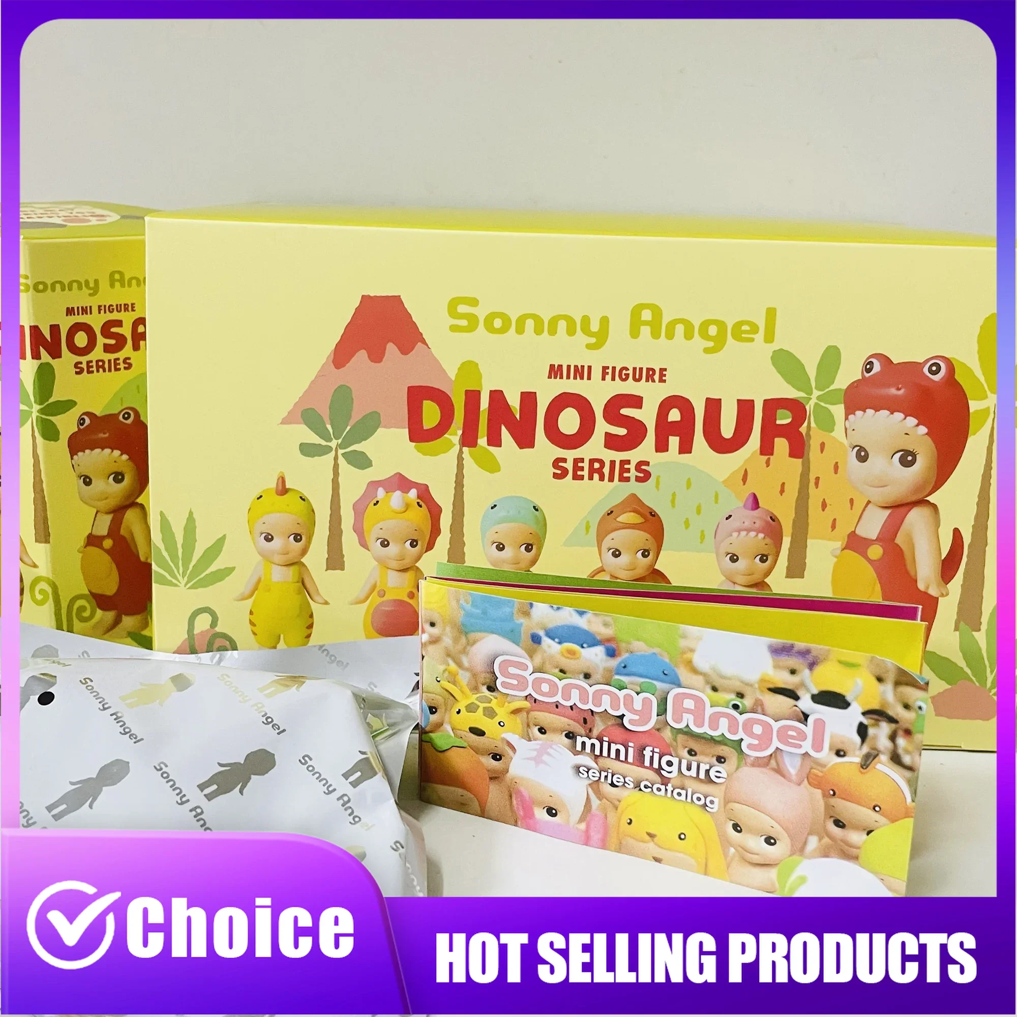 

6Pcs Box Sonny Angel Blind Box Dinosaur Series Cute Collectible Anime Figures Seoul Strawberry Dolls Fans Gifts for Kids