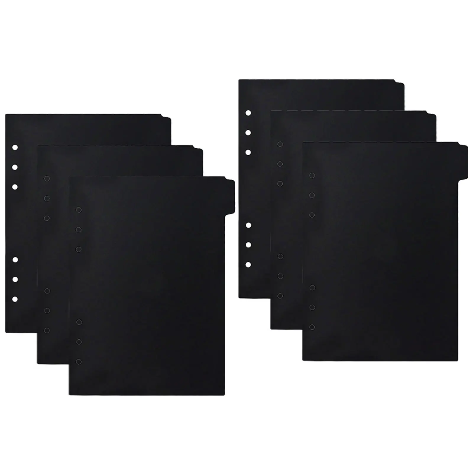 

6 шт. разделители для переплетов формата А5, полипропиленовый материал для книг, отчетов, журналов, тетрадей, цветные маркеры страниц, классификационные вкладки