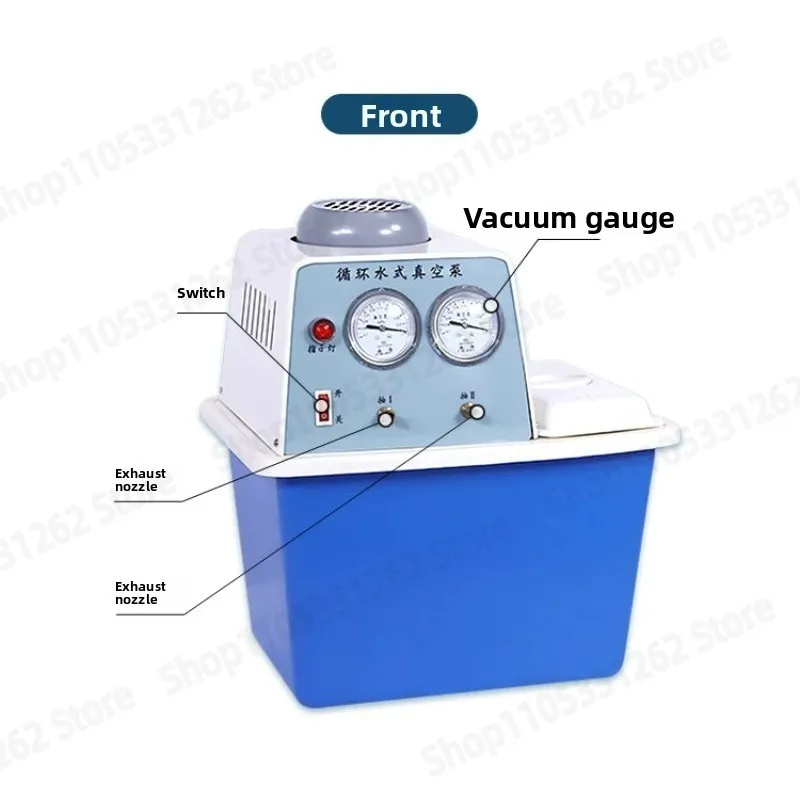 SHB Lab Water Circulating Vacuum Pump, Corrosion Resistant Vacuum for Distillation and Filtration, Small Multi-purpose Pump