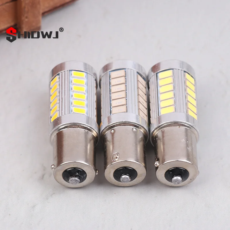 

2 шт. 1156 1157 светодиод 5730 5630 33SMD T20 светодиодная лампа для автомобиля, грузовика, квадроцикла, указатели поворота, лампа заднего хода, лампы DRL