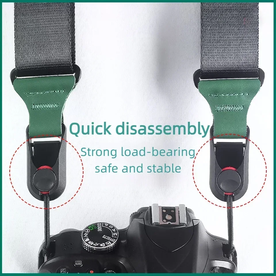 Camera Shoulder Wrist Strap Quick Release Adjustable Sling for Nikon D7500 D750 D610 D3500 D850 D5600 Canon 5D 6D II IV 90D DSLR