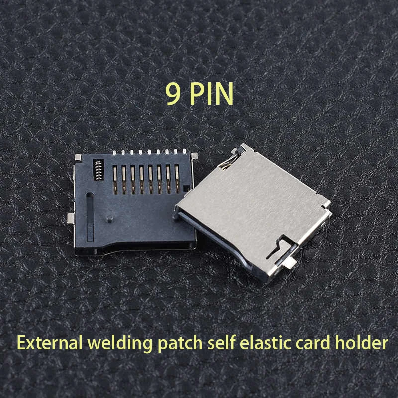 Cltgxdd 1Piece 9Pin Micro SD Card Slot Connectors Size 14*15mm TF Card Deck Fit For Phone Tablet Vehicle Navigation The Pop-up