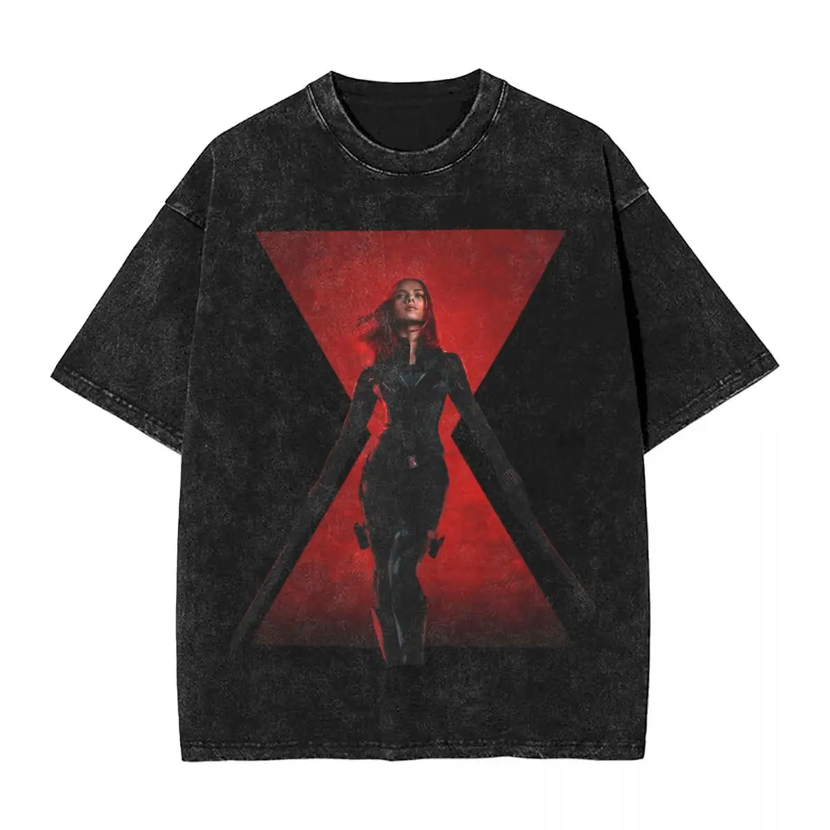 Scarlett Johansson Movie Black Widow Image T-Shirt Harajuku T Shirts Short Sleeve Aesthetic Tshirt Summer Cotton O Neck Top Tees