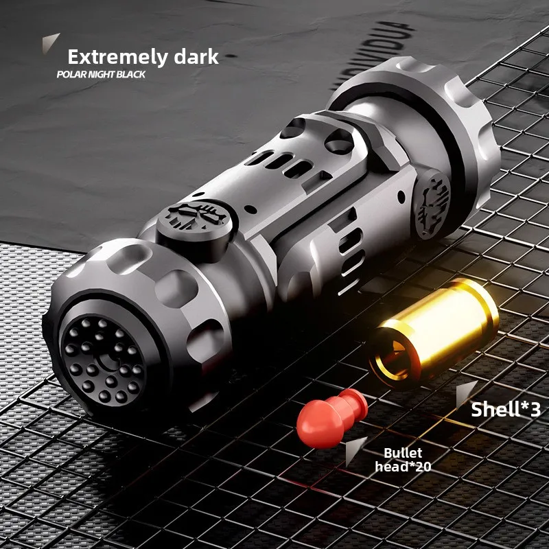 Stun Grenade Fidget Spinner Miniature Pistol Toy Gun with Ejectable Shells Stress Relief Finger Toys for Adults Kids Best Gifts