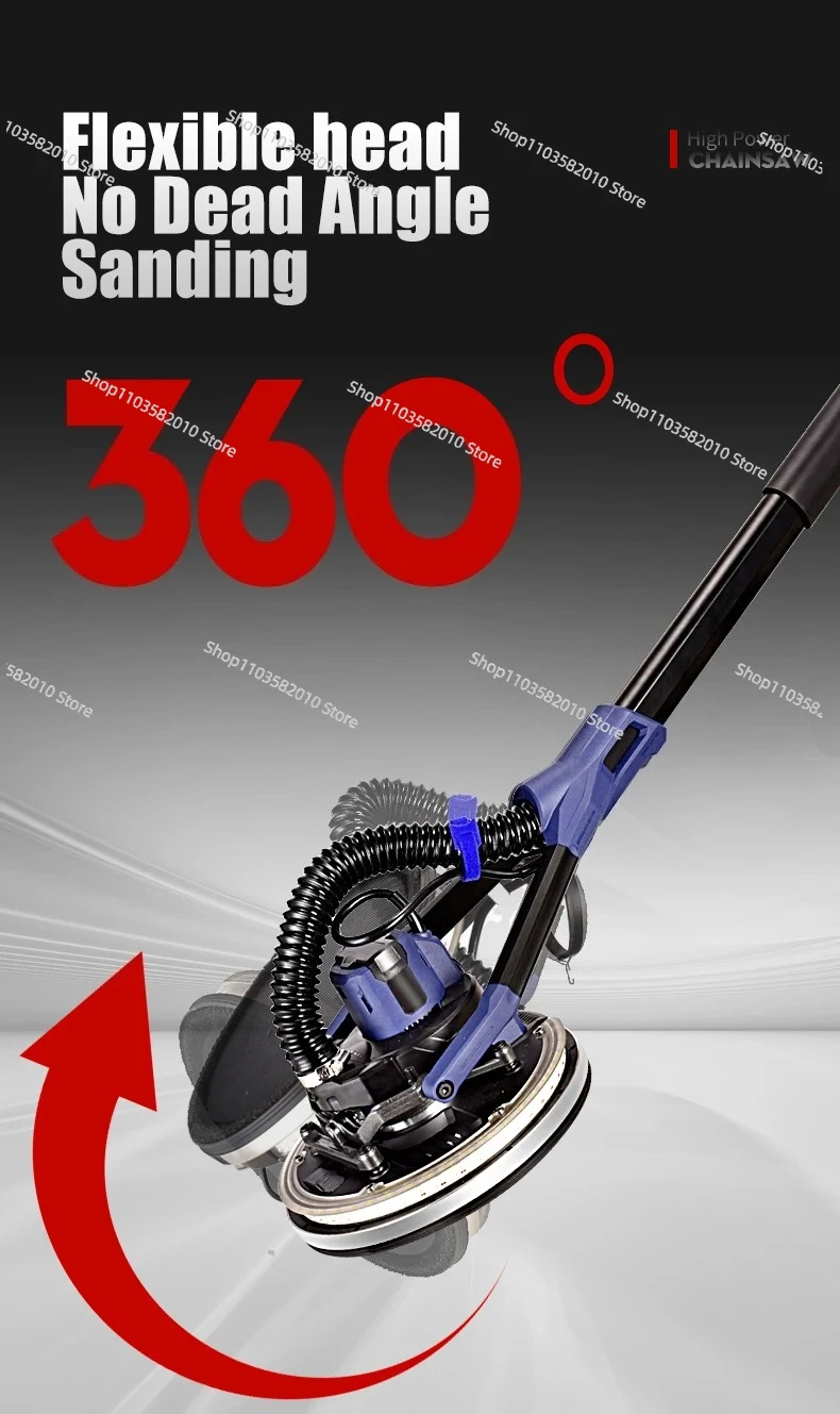 Professional Long Giraffe Brushless Wall Putty Polishing Machine Drywall Sander 360 Industrial Band Sander Wall Sander