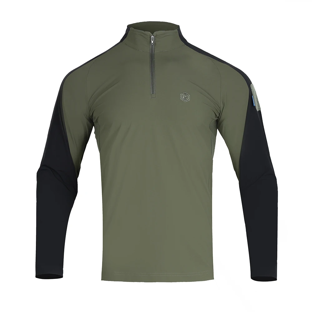 Emersongear Blue Label „Apocalypse” Koszulka z długim rękawem Koszulka polo Codzienne topy Tshirt Myślistwo Wędrówki Camping Outdoor EMB9630