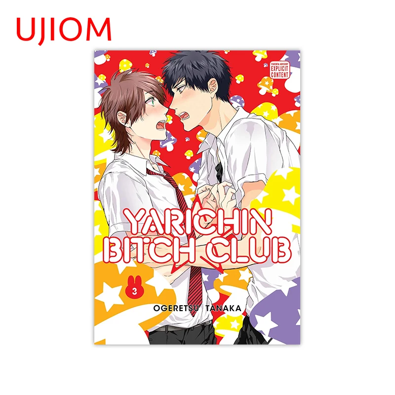 UJIOM Япония Аниме Яриchin Клуб Аксессуары для спальни Наклейки на стену Домашний офис Декор гостиной Обои Декор обоев