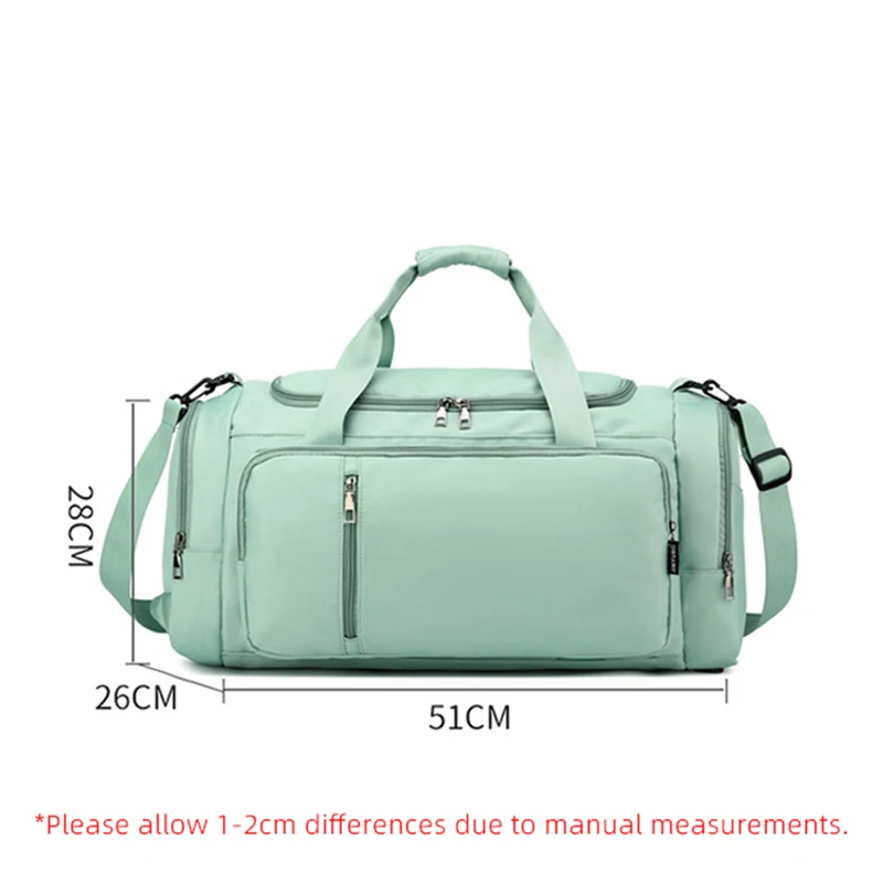 Gym Fitness Bag Carry On Casual Travel Handbag Dry and Wet Separation Outdoor Sports Training Swimming Yoga Backpack for Women