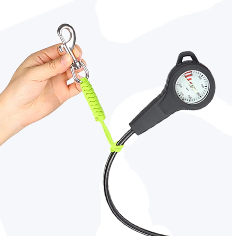 316SS Diving Swival Bolt Snap Hook Scuba Diving Lanyard Hook BCD Anti-lost Safety Rope for Flashlight Camera DSMB Light Knife view 3