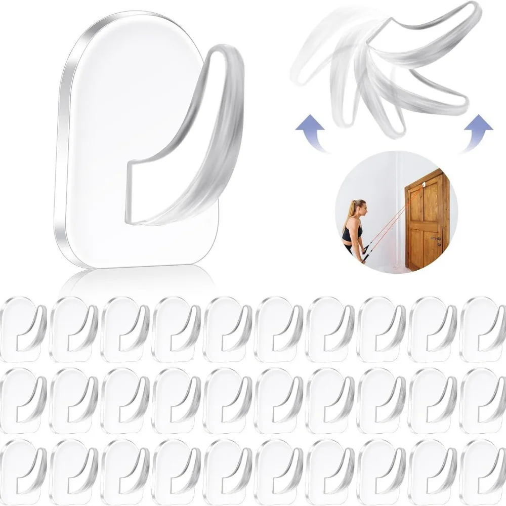 Mini ganchos simples impermeables para coche, sala de estar, aula, baño, dormitorio, ganchos adhesivos para el hogar, sin perforar detrás de la puerta, 10 Uds.