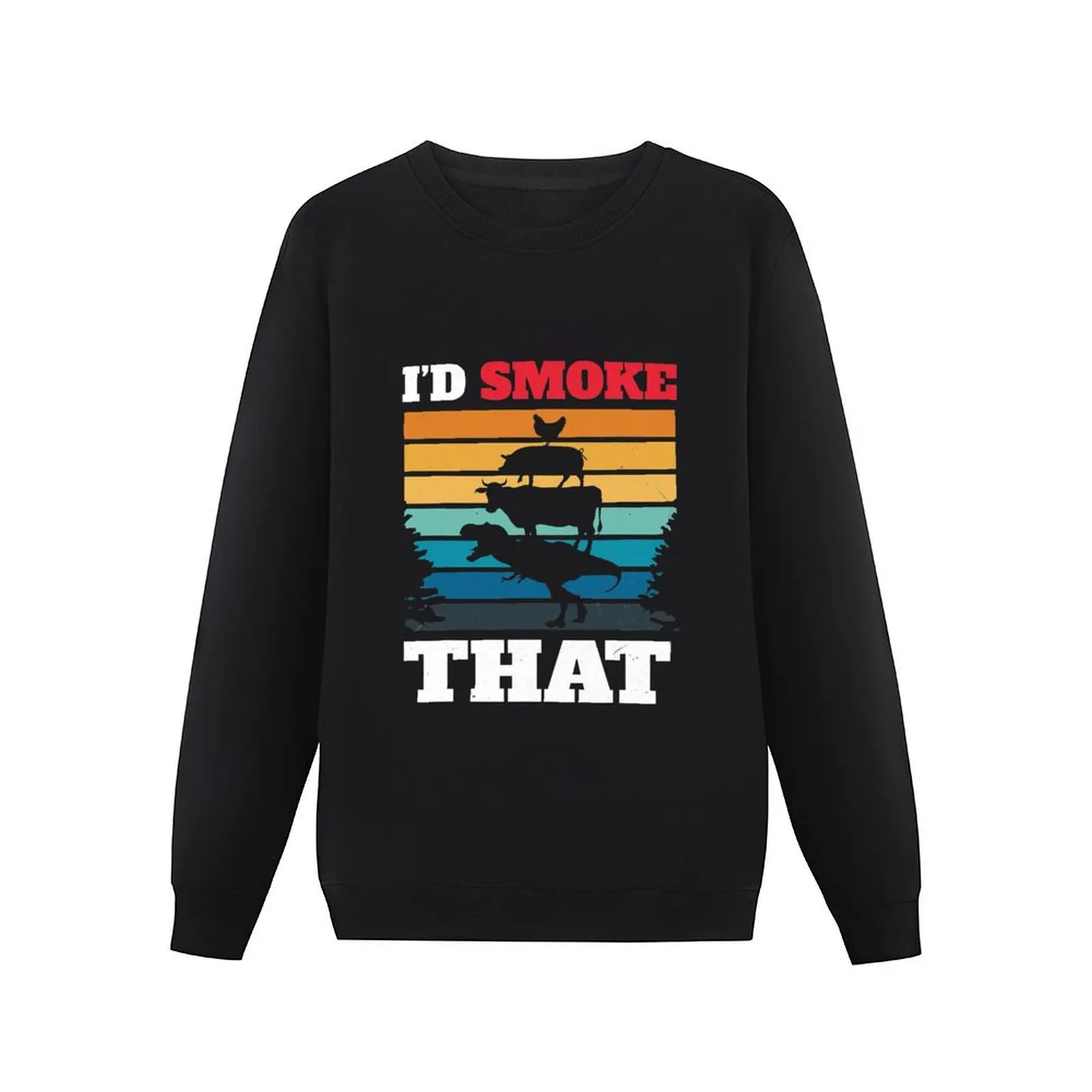 I_d Smoke bahwa BBQ perokok Pullover pria, sweatshirt pria, pakaian jalanan, Hoodie modis