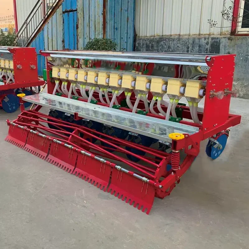 Tractor Towed Seeder Multi Function Wheat and Grain Seeder Customizable Multiple Sowing Lines for Farm Planting
