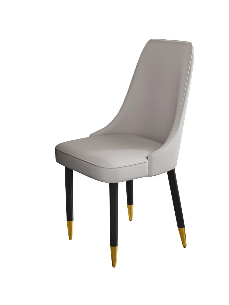 Light luxury, high-end stool backrest, solid wood chair, Nordic simplicity and thickening