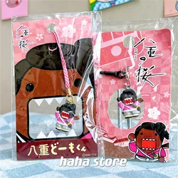 Sakura Domo Kun Keychain Key Chain Mobile Phone Dust Plug Cute Kawaii Keychains Mascot Small Gift