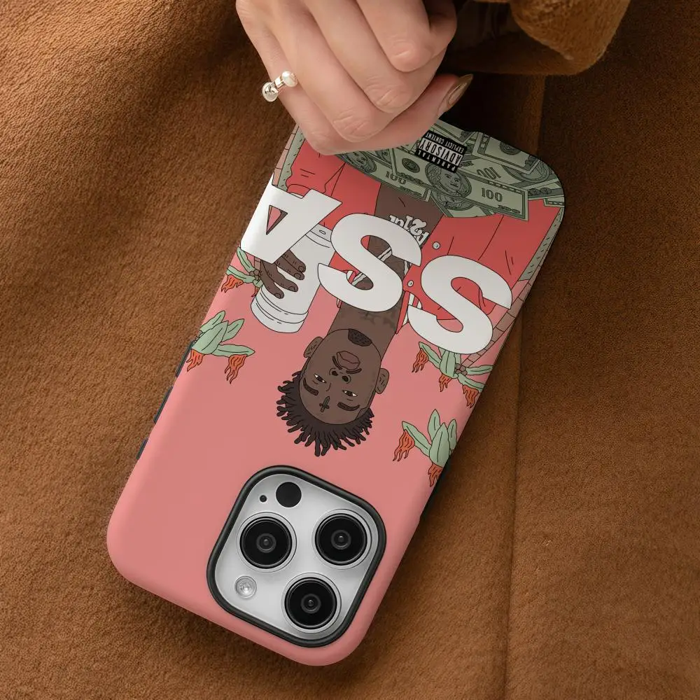 حافظة لهاتف سامسونج جالاكسي S25 24 23 22 Ultra Plus A56 36 26 لامعة عالية الدقة بطبقة مزدوجة غلاف صلب #2