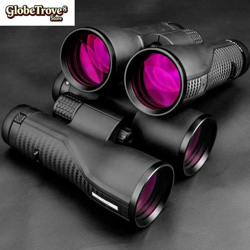 GlobeTrove Shuntu PI 10x50 HD SMC MG Alloy ED BAK4 HRDC P3C IPX7 Adult Roof Binoculars Telescope Waterproof With 50mm Objective