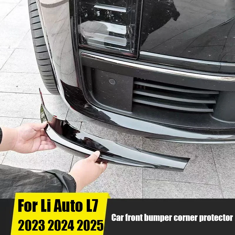 

For Li Auto L7 LiXiang L7 2023 2024 2025 Car front bumper protection angle ABS material exterior modification