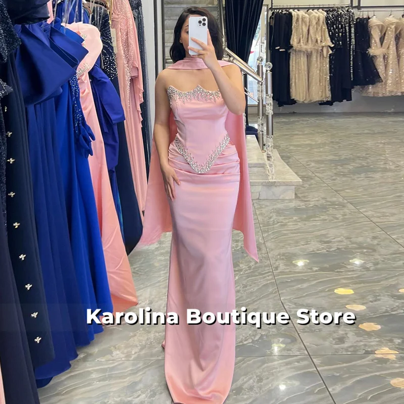 Vintage Sweetheart Evening Dresses for Women Mermaid Rhinestones Corset Saudi Arabric Vestidos De Fiesta Customized