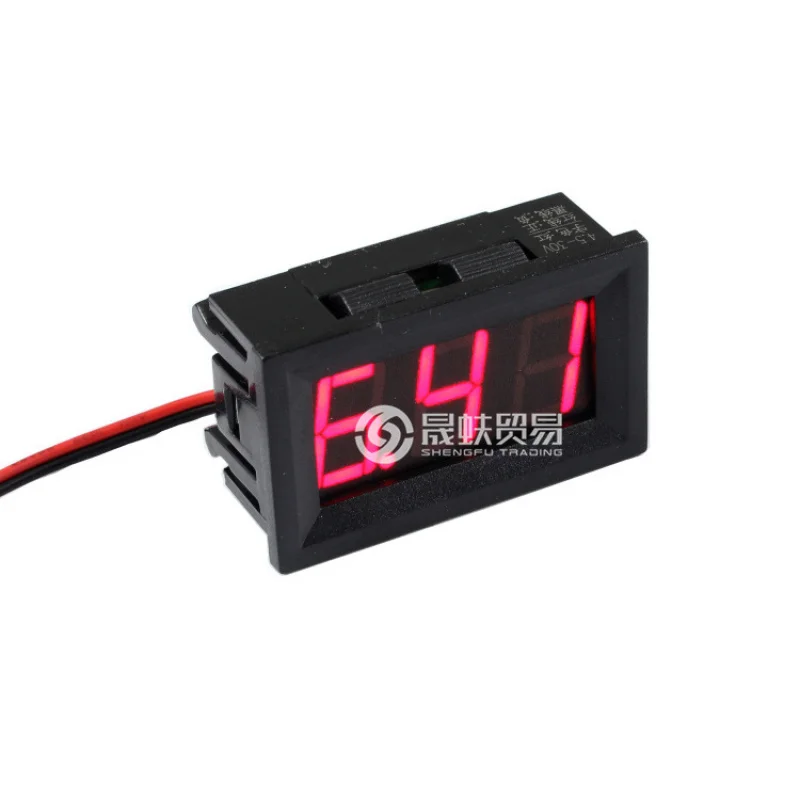 DC4.5-30VTwo-Wire Digital Display Voltmeter Head 12VBattery Voltage Measurement