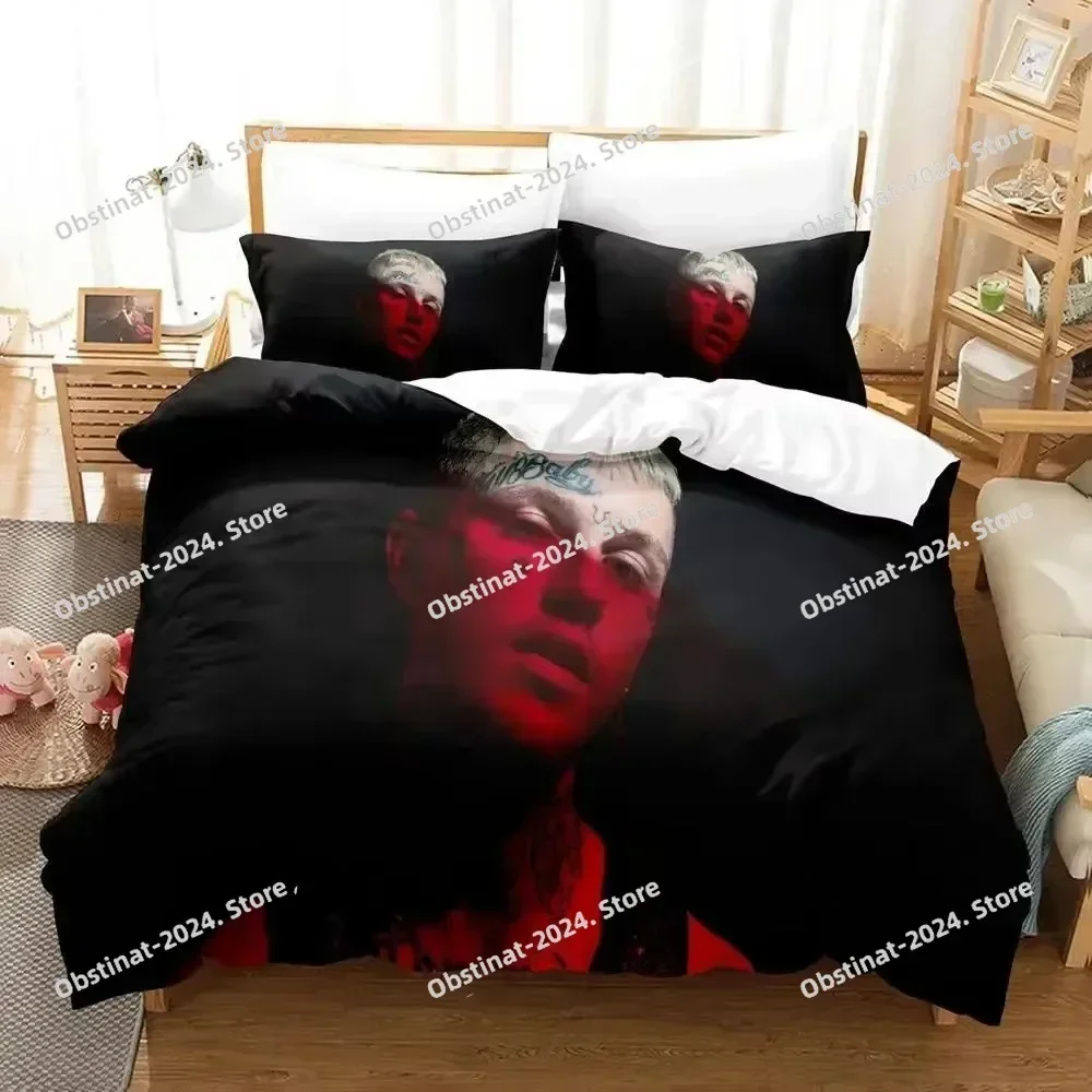 Top 3D Rapper Lil Peep Bedding Set Printed single Comforter Quilt Bed Cover Duvet Cover Pillow Case 3 Pieces Set Kids Adult Size