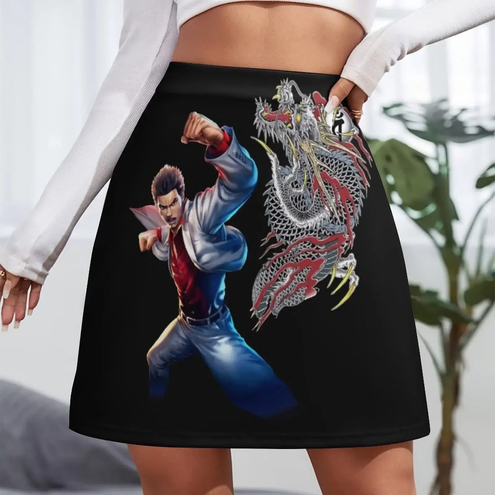 Yakuza Kiryu Dragon Mini falda faldas para mujer elegantes vestidos de fiesta para mujer 2024 falda midi para mujer faldas de mujer