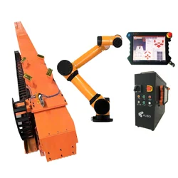 Picking Robot Arm Aubo I5 Cobot Robot With Robotic Gripper And CNGBS Linear Tracker For Assembly Pick and Place