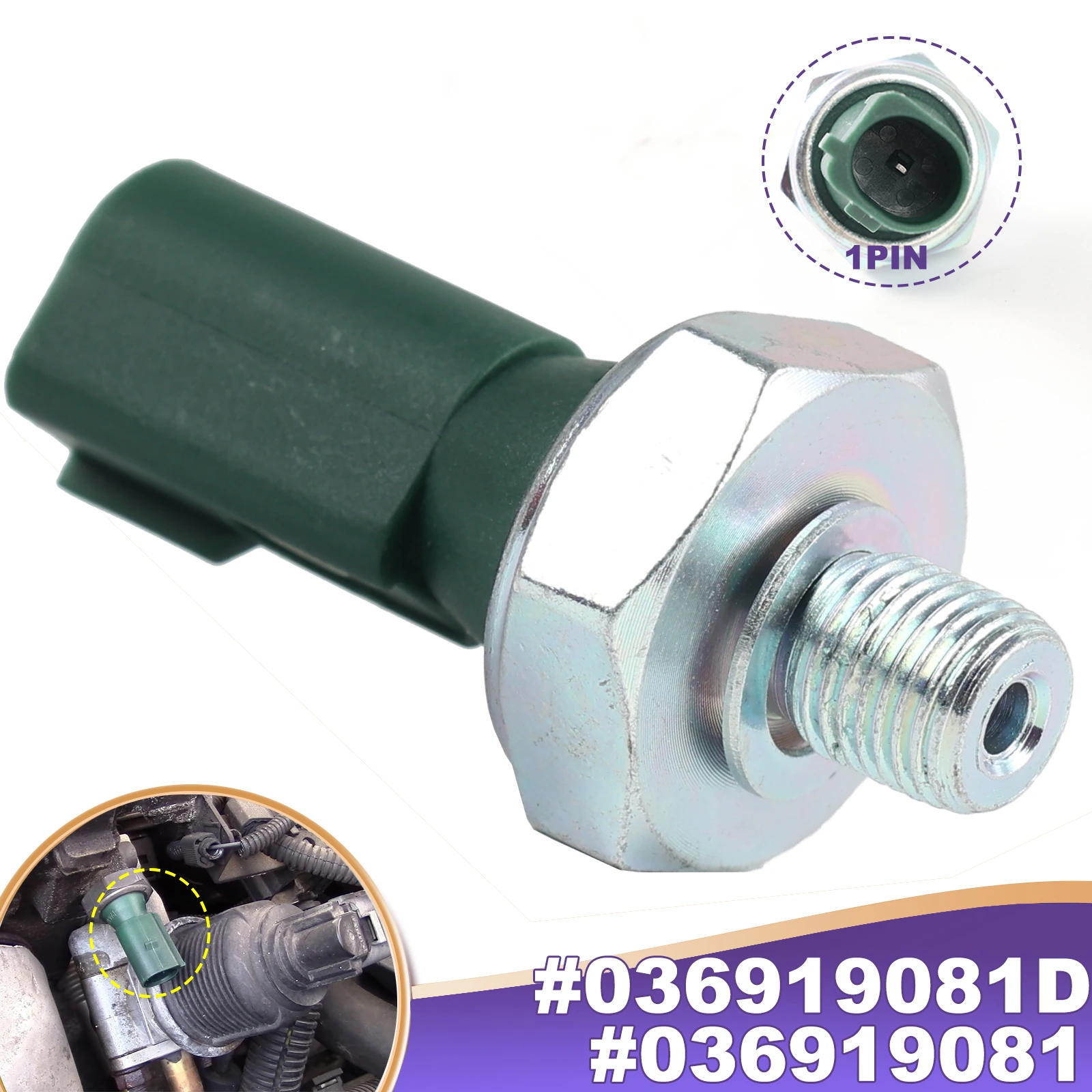 

Датчик давления масла 036919081B для VW Golf MK4 MK5 Bora Passat B6 B7 Audi A2 A3 A8 Q3 TT 03C 919 081 036919081A