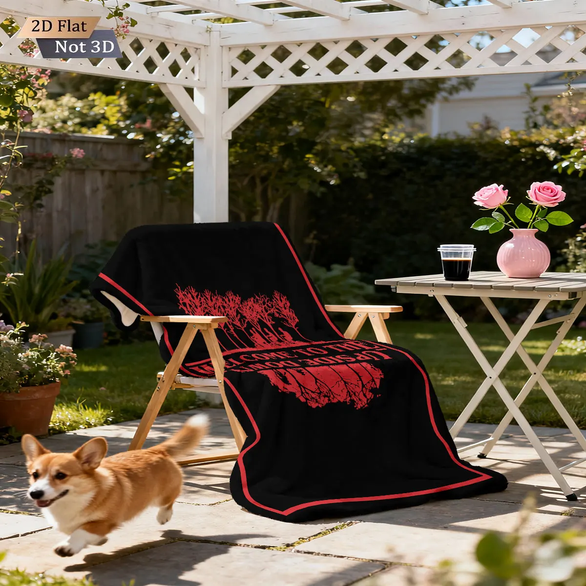 1pc Strange Stories from Another World printed flannel blanket with various sizes, soft and comfortable nap and leisure blanket