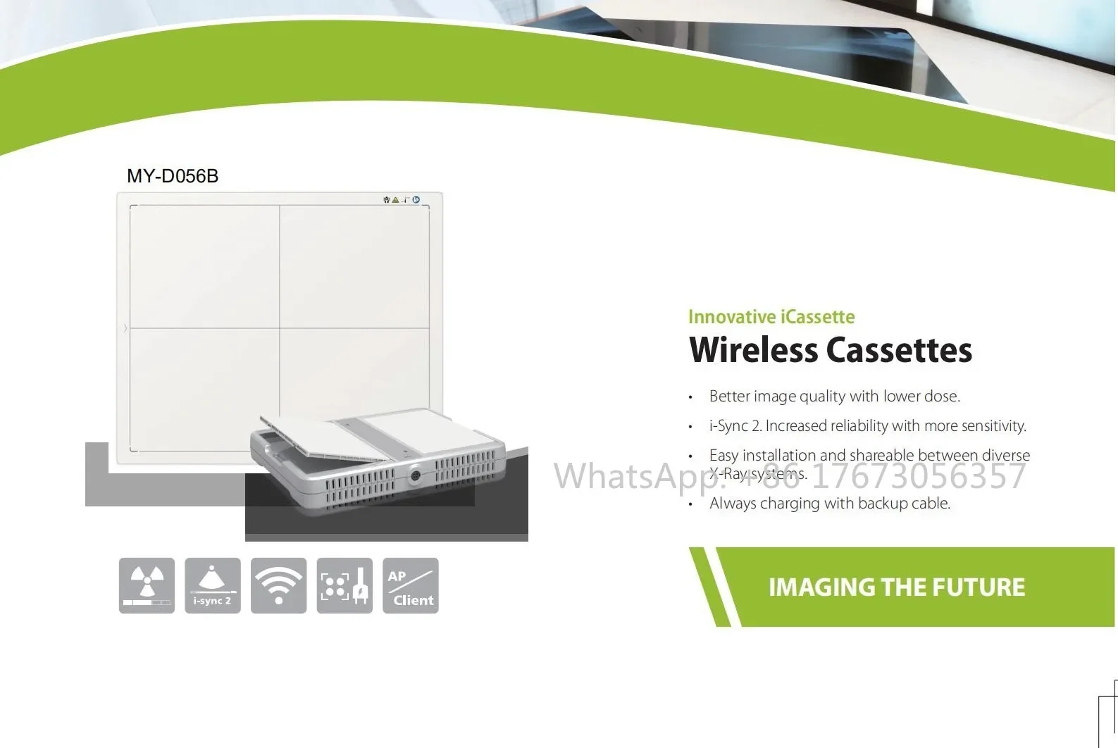 DRZ Plus/CsI Cassette Wireless Digital X Ray Dr Xray Flat Panel Detector With Software