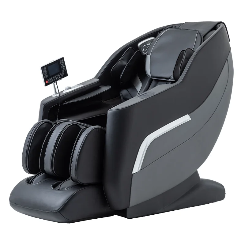 Modern Foldable Zero Gravity Electric Massage Chair With Neck & Full Body Acupressure Kneading PU Leather Vending Type