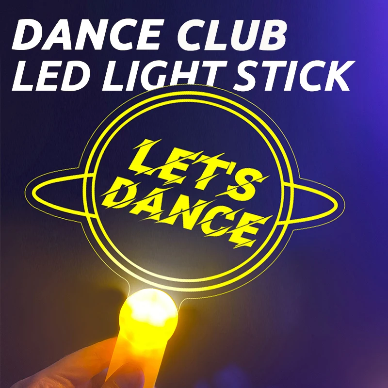 5pcs-Custom Led Cheer Stick Acrylic Luminous Light Stick For Dance Club